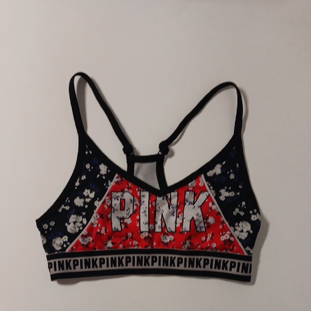 Victoria's Secret PINK Ultimate Floral Sports Bra Size Small